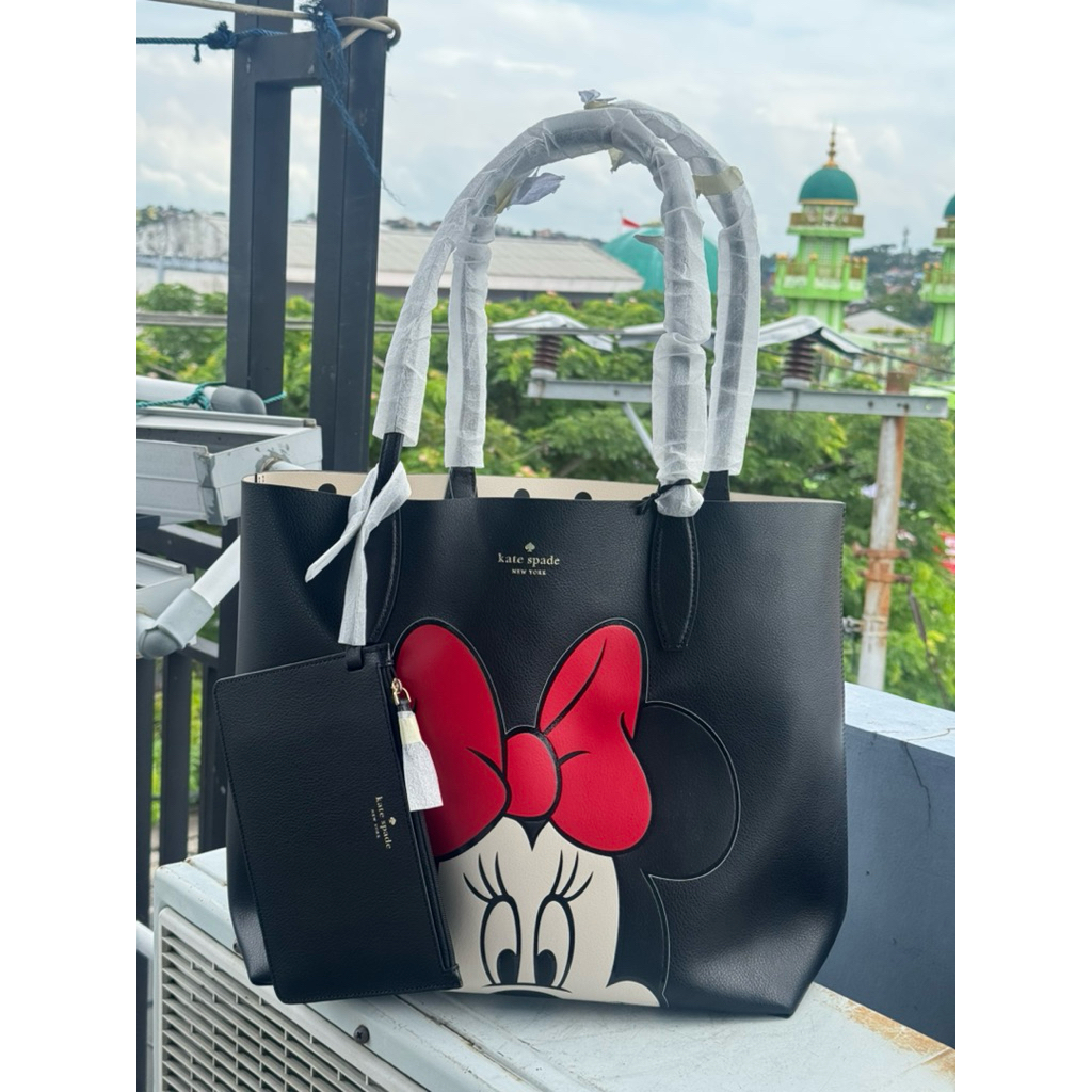 TAS KATE SPADE TOTE BAG X DISNEY MINNIE MOUSE NEW BUKAN SECOND PRELOVED BEKAS BALIKPAPAN SAMARINDA B