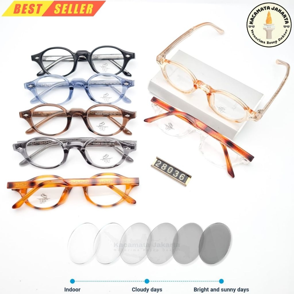 kacamata minus oval kecil 28036 | frame kacamata minus antiradiasi pria dan wanita cocok untuk wajah