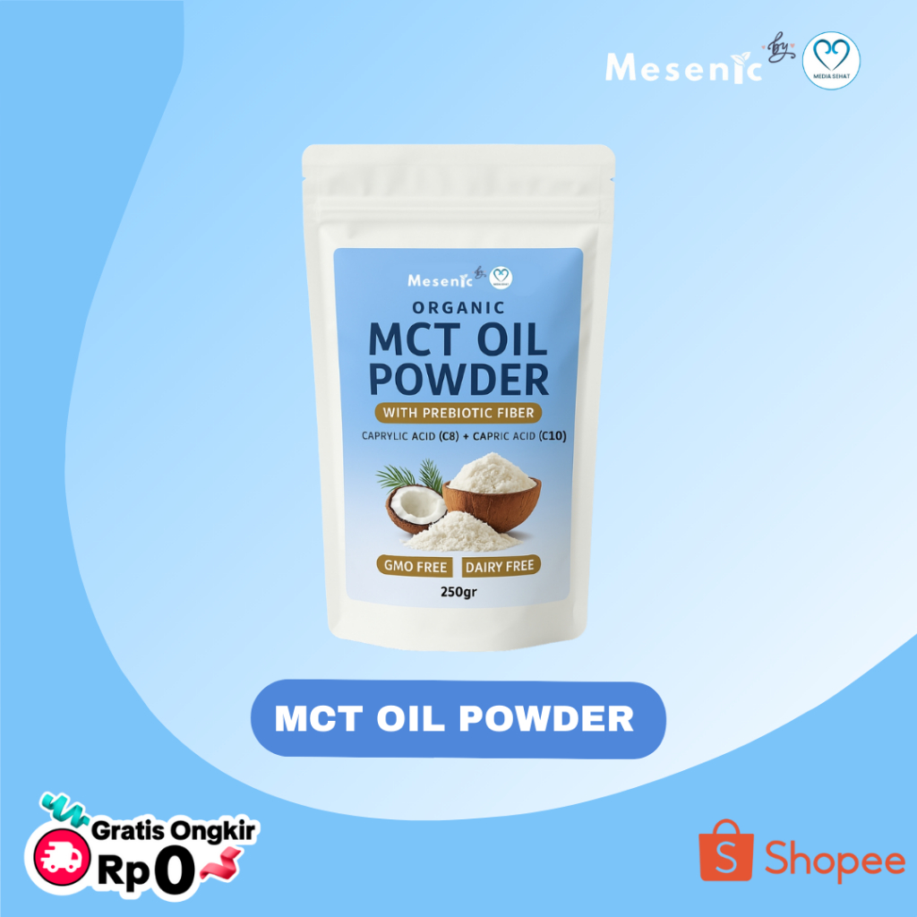 Organic MCT Oil Powder with Prebiotic Fiber -  250gram