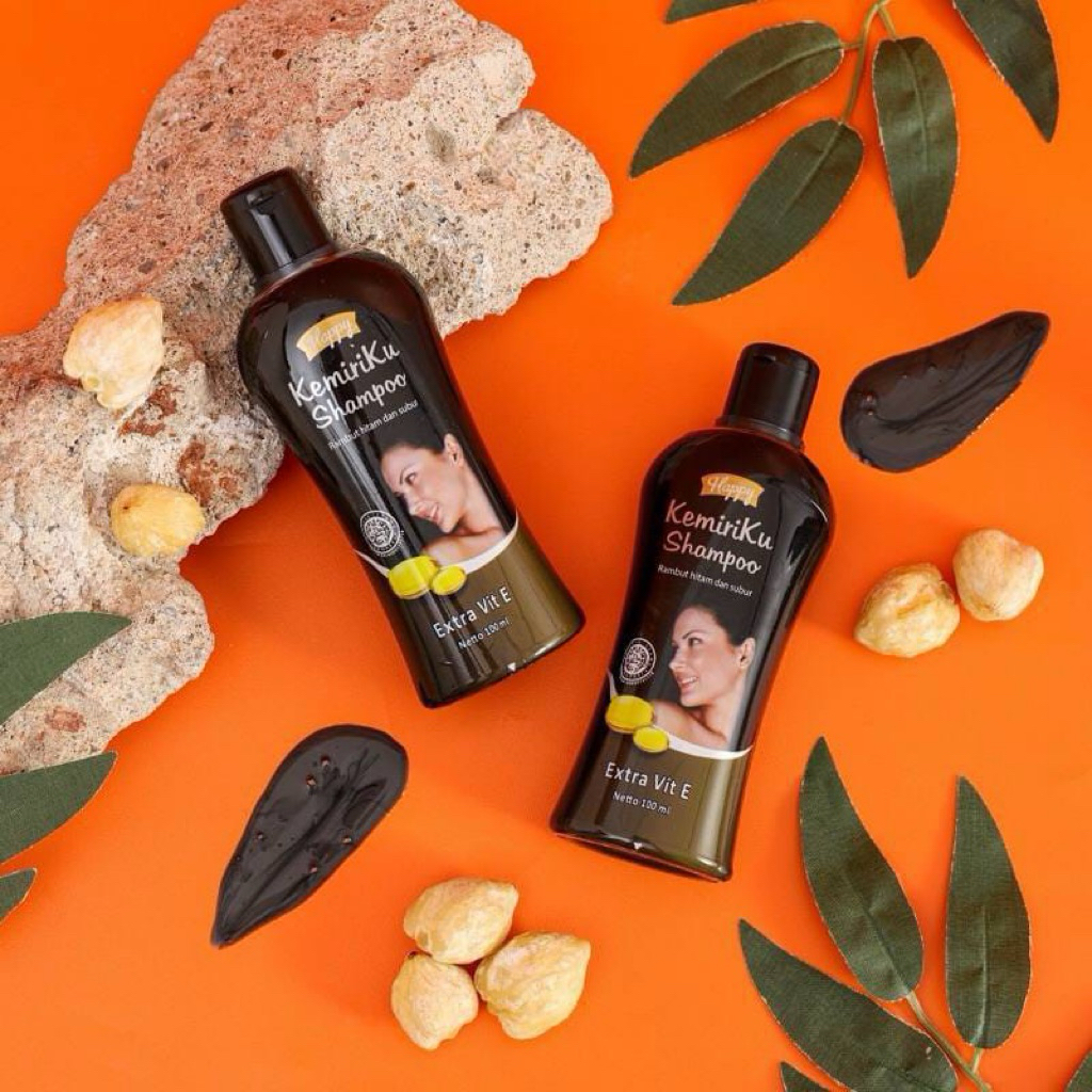 Shampoo Kemiriku 100ML - Sampo Kemiri Melebatkan Rambut - Sampo Kemiri 100ML Mini - Happy Shampoo Ke