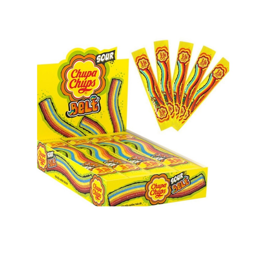 

Chupa Chups Sour Belt 1 box isi 24 pcs