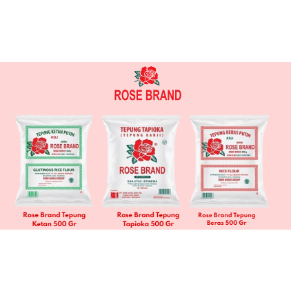 

ROSE BRAND ANEKA TEPUNG KEMASAN 500GR (TP BERAS, TP TAPIOKA, TP KETAN)