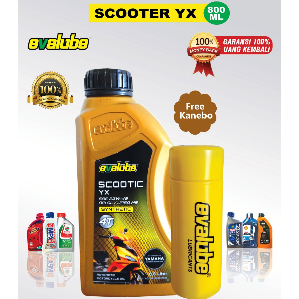 OLI EVALUBE MATIC YX 20W-40 +  KANEBO JAMINAN ORIGINAL