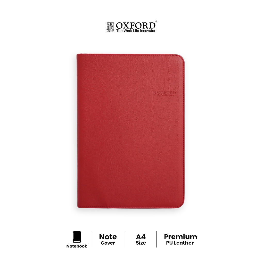 

Oxford Pouch Dokumen Organizer A4 Dengan Zipper & Bahan Kulit PU Premium + Gratis Legal Pad - Merah