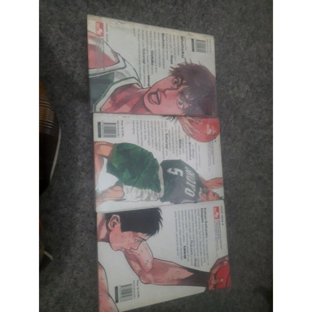 komik slam dunk deluxe set 3 buku kondisi bagus
