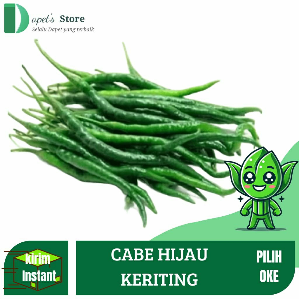 

Cabe Keriting Hijau Segar Cabe Keriting Fresh Bagus - Dapet'S Store