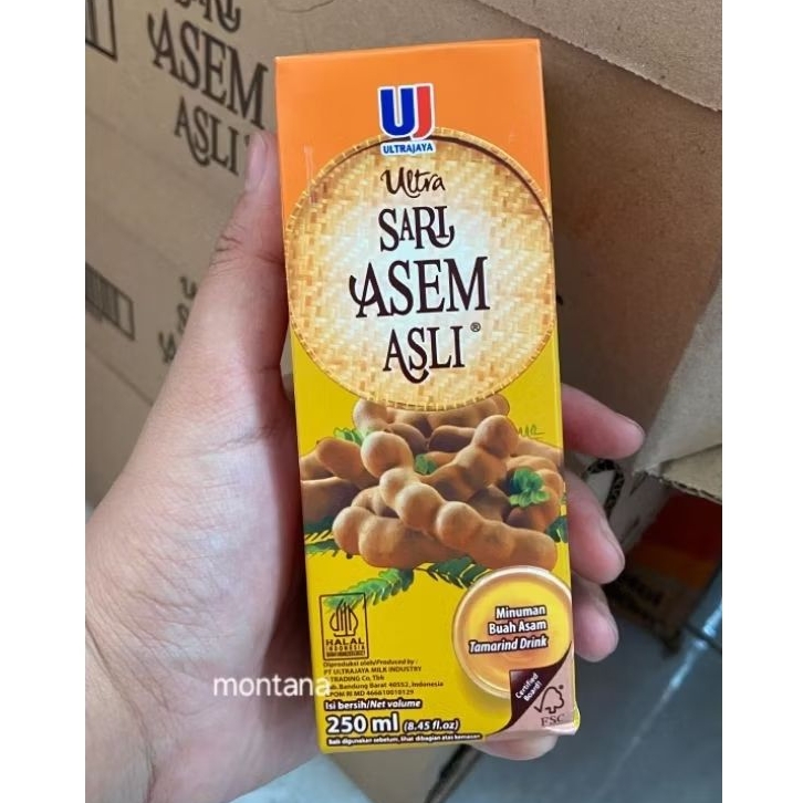 

ULTRA SARI ASEM ASLI 250ML 1 DUS ISI 24PCS.