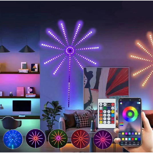 Lampu Strip LED Kembang Api RGB Musik 213 Mode