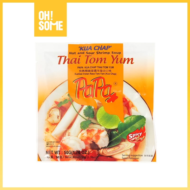 

OHSOME - PAPA KUA CHAP Noodle Rasa Thai Tom Yum Ukuran 50g