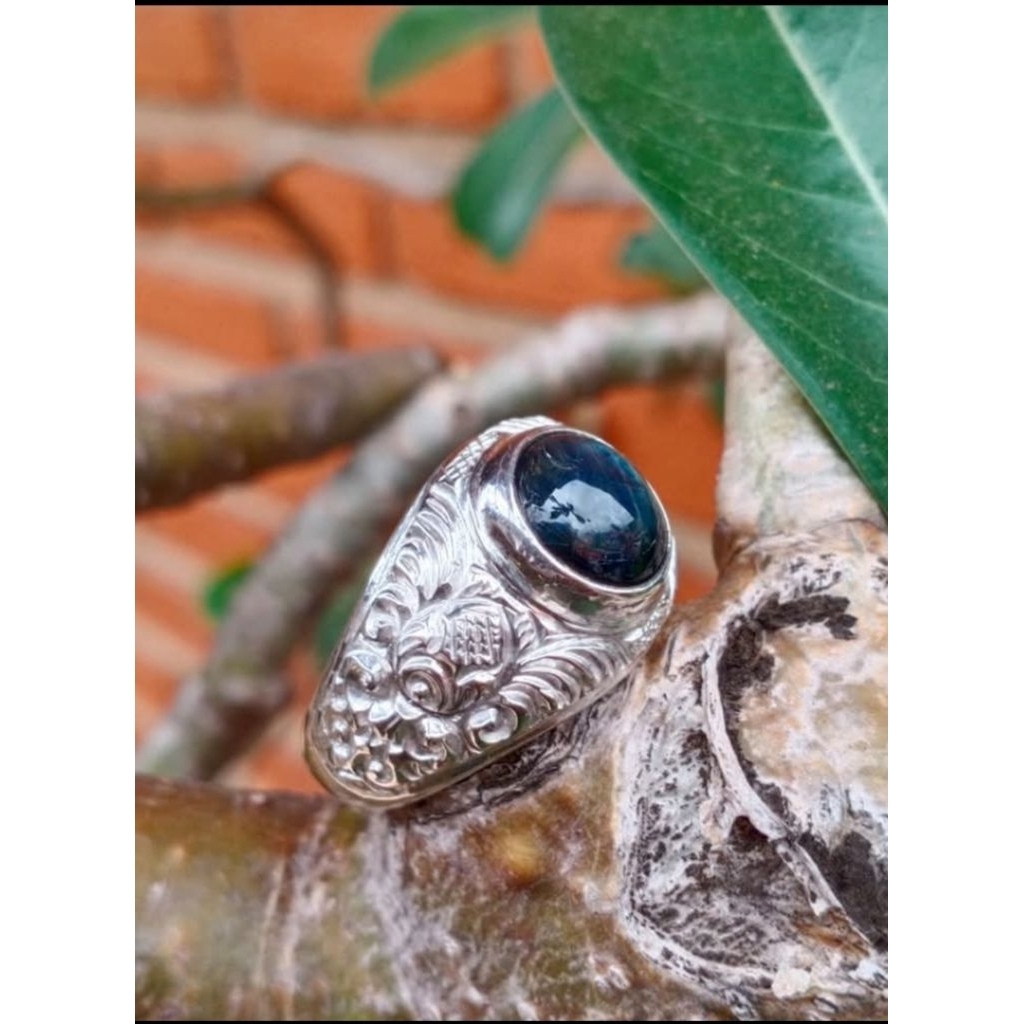 ring/emban cincin perak ukir bali. hand made.