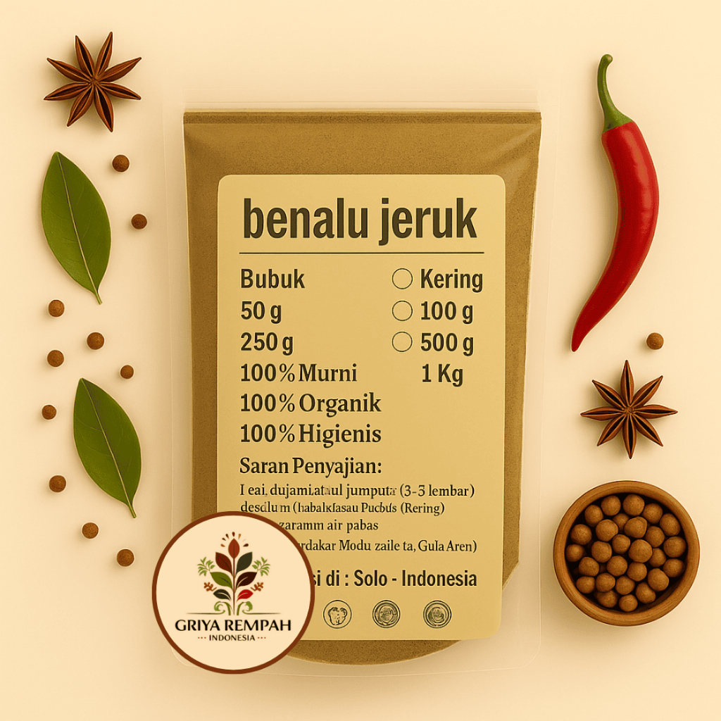 

BENALU JERUK BUBUK 50 GRAM – Daun Loranthus Ramuan Rempah Herbal Alami Kering untuk Kesehatan Optimal Simplisia Dendrophthoe glabrescens