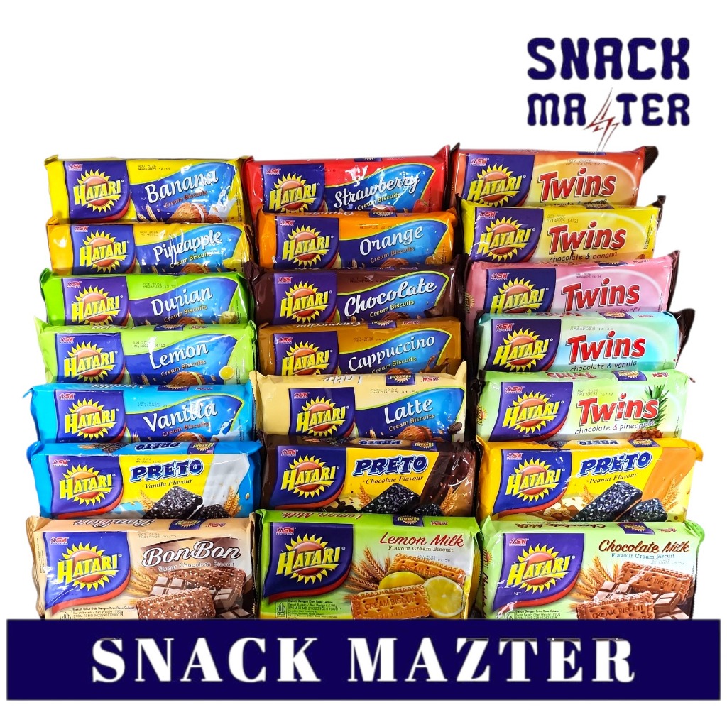 Hatari Biscuit Cream, Hatari Preto, Hatari Twins, Hatari BON BON Biscuit Sandwich - Netto 200 gr