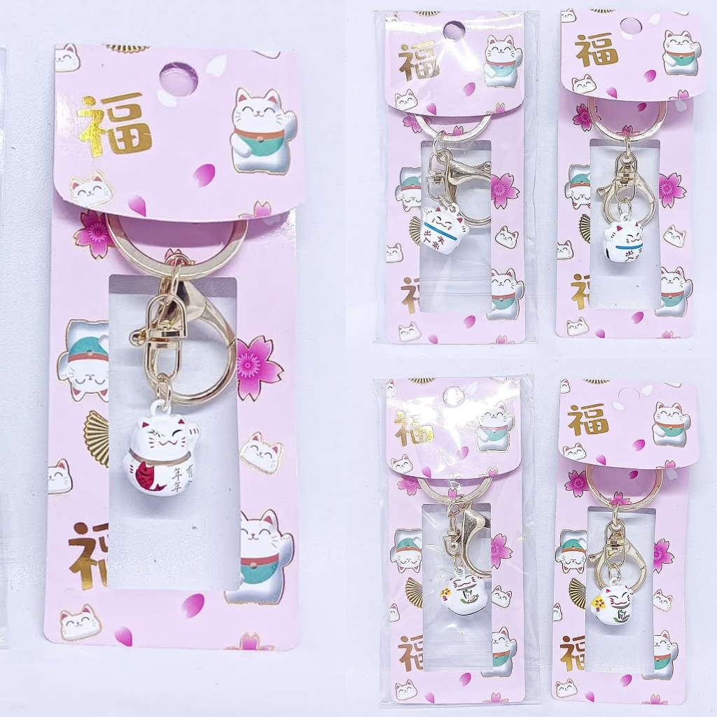 Souvenir Gantungan Kunci Keychain Jepang Lucky Cat Jepang Japan K
