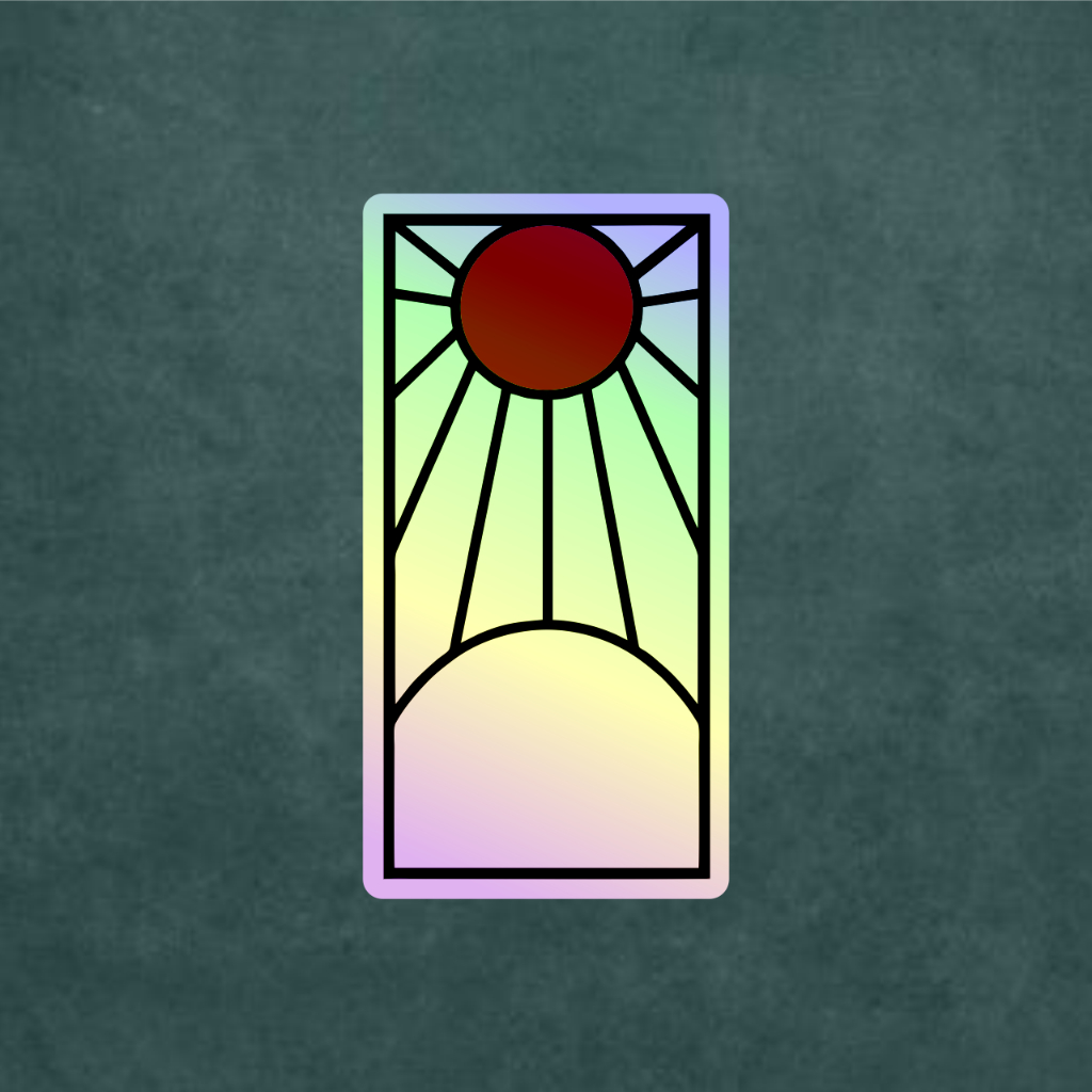 

Stiker Anime Holograman Anting Tanjiro Hanafuda Case Hp dan Laptop 7 Cm