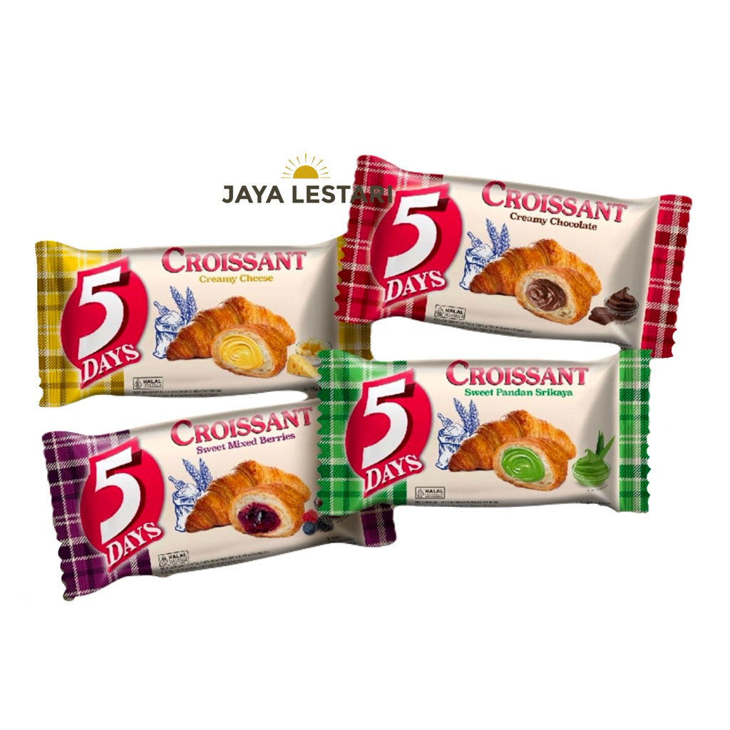 

Roti Croissant 5 Days (60g) (5 Varian Rasa)