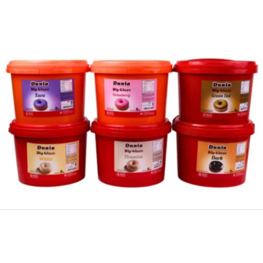 

Dunia Dip Glaze Eco 5kg All Variant Topping Donut