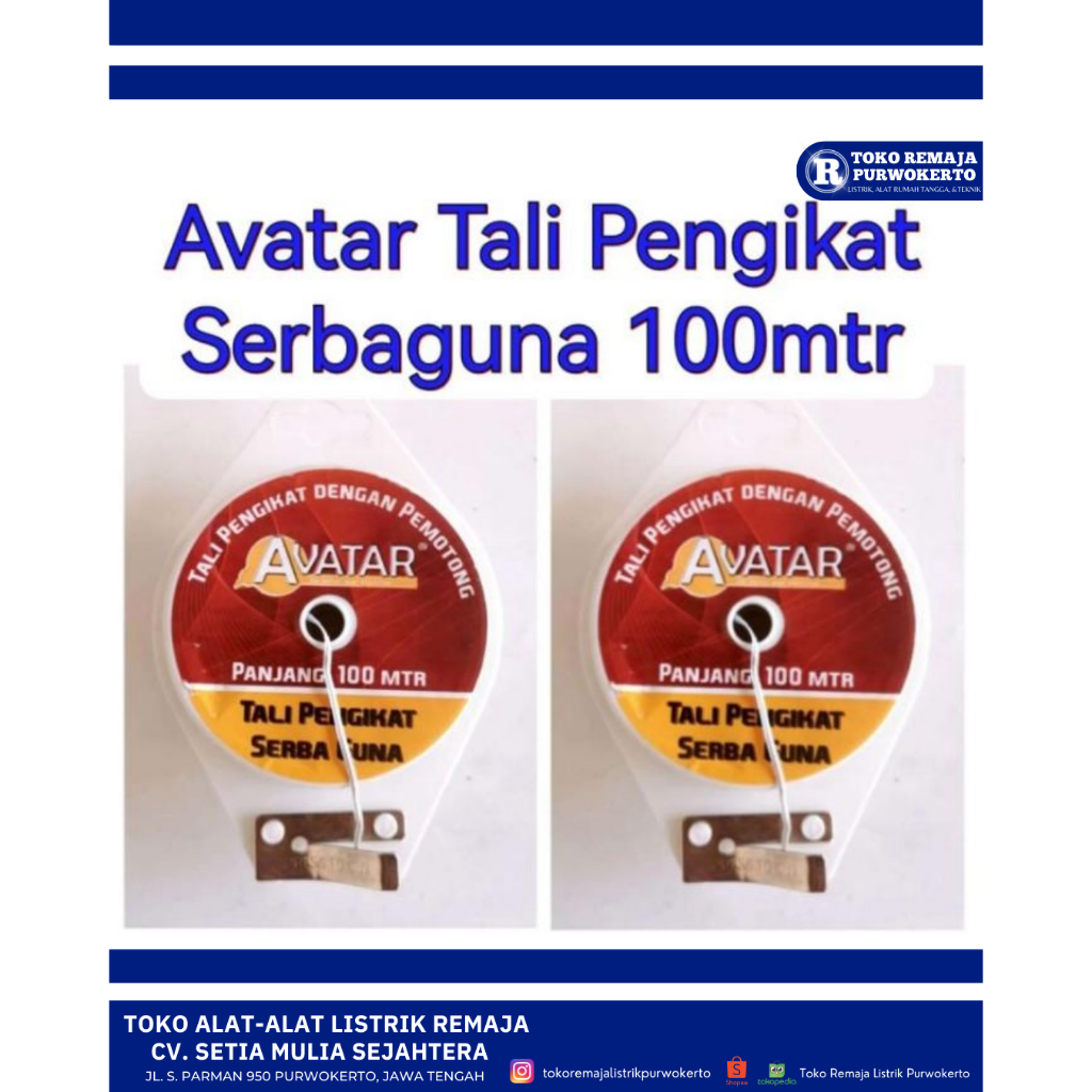 

Tali Pengikat Serbaguna Warna Putih Avatar 100 Meter