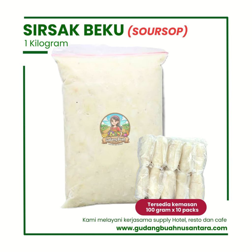 Sirsak beku 1kg