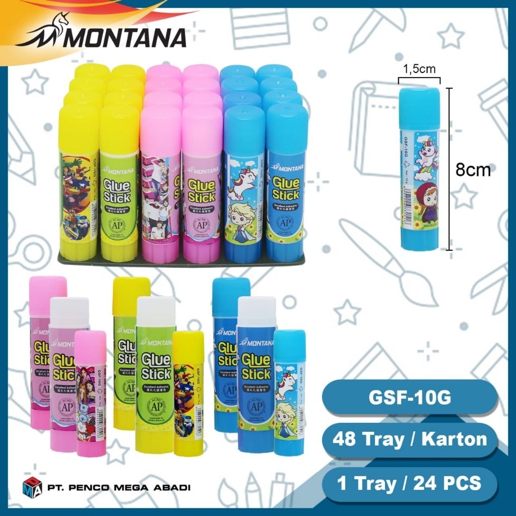 

Lem batang/ gluestik fancy/gluestik kecil 10gr