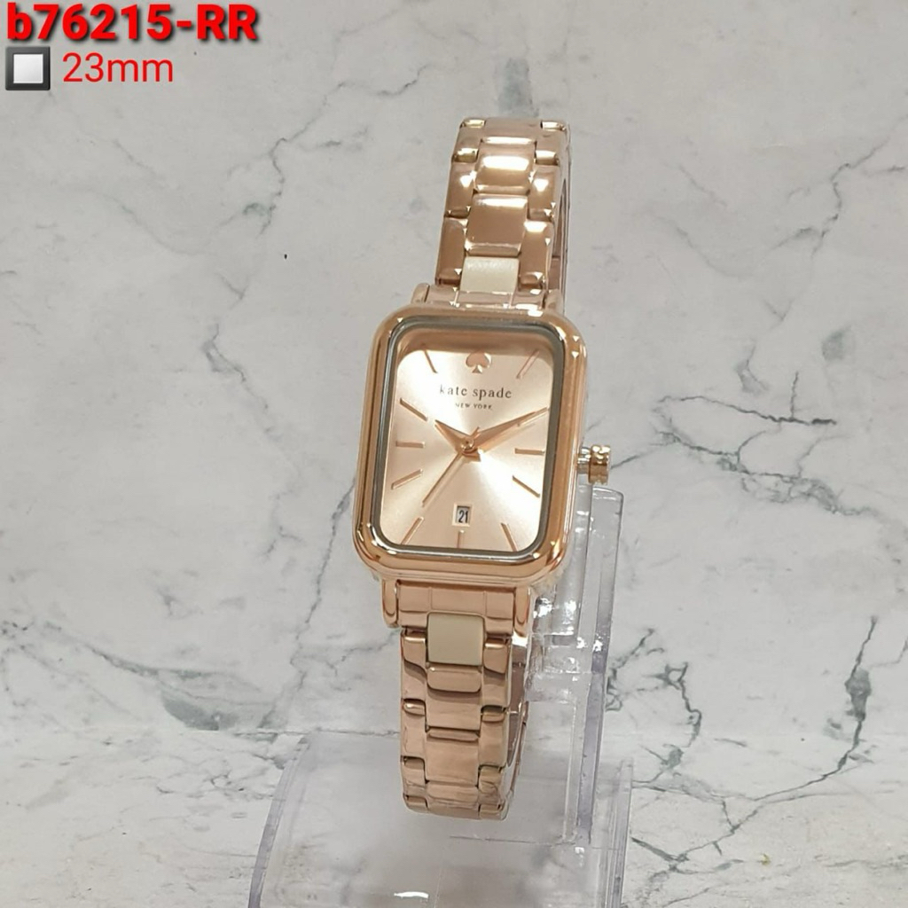 Jam Tangan Wanita KS 76215 Rantai Stainless Steel Tanggal Aktif Jam Tangan Fashion Cewek
