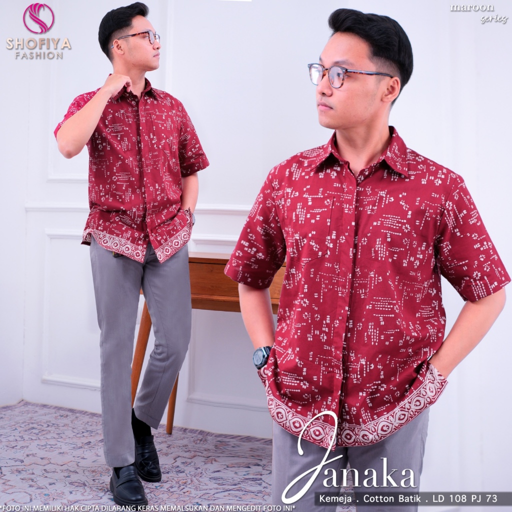 Janaka Original Shofiya Fashion Kemeja Catton Batik