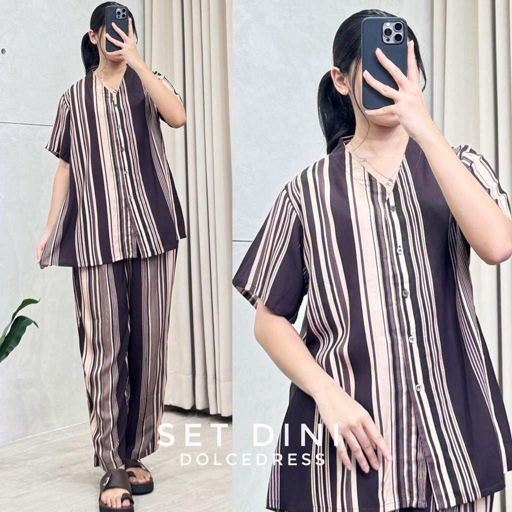 Setelan Celana DOLCE DINI Piyama Motif By Dolce Dress