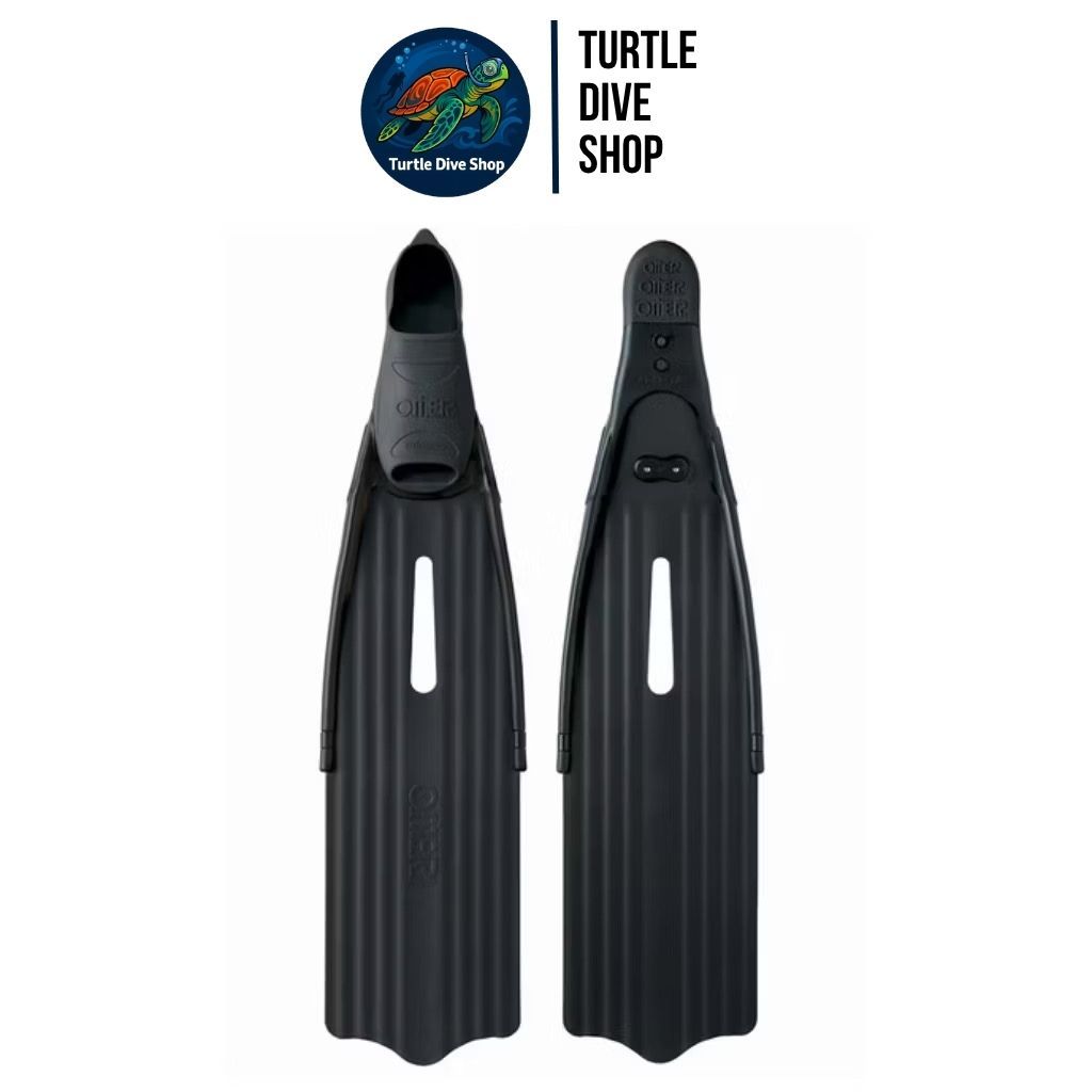 Omer Stingray EVO Black Freedive Freediving Long Fins Fin - 39-40
