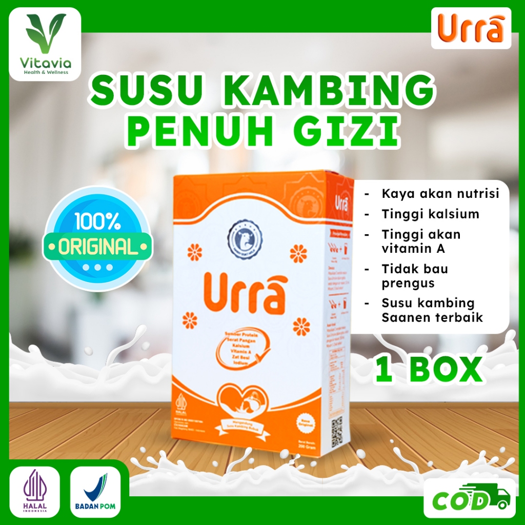 Susu Kambing Urra 1 Box | Susu Kambing Saanen Premium Kaya Protein