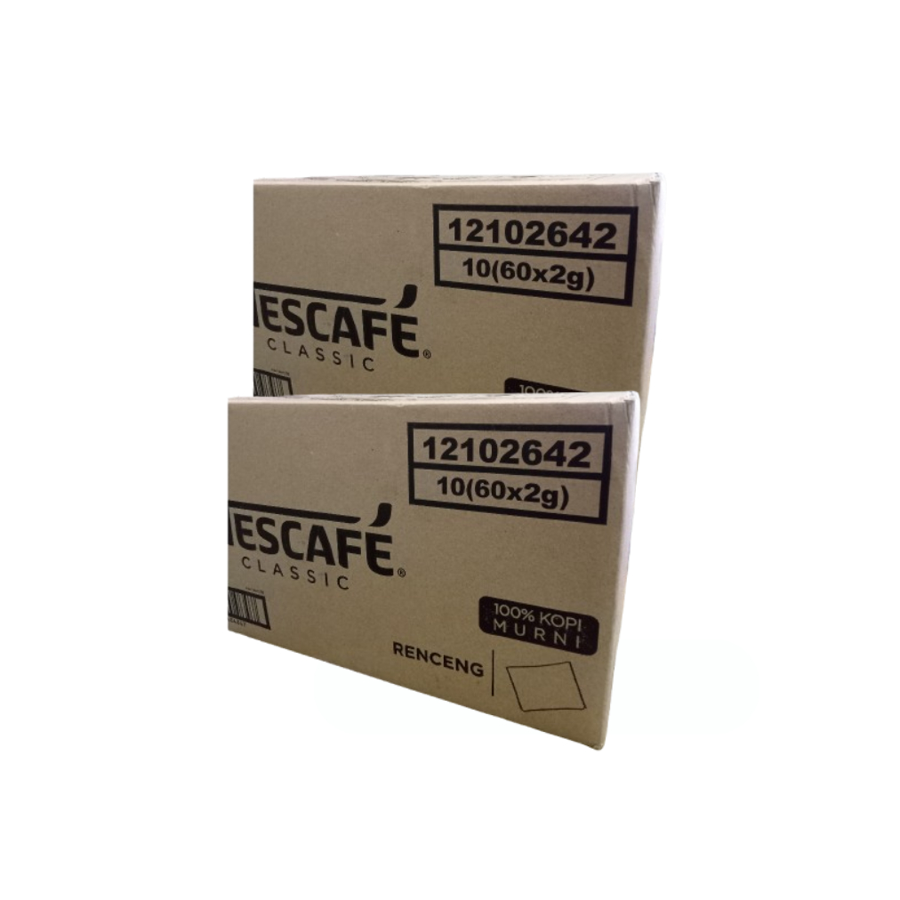 KARTONAN 600PCS Kopi Nescafe Classic 1 Dus Isi 60 Renceng | Maiera store