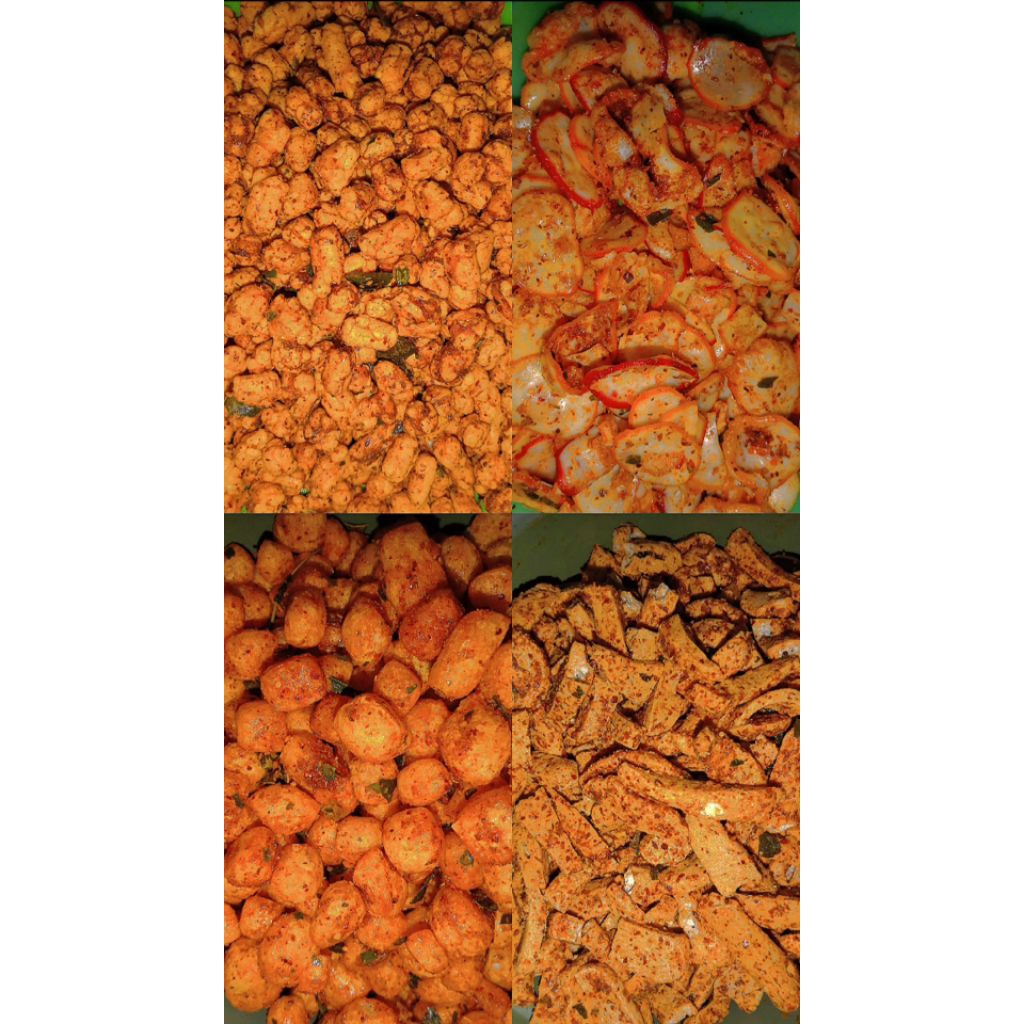 

Cemilan serba 5000an .Kerupuk bawang , basreng, cimol, pilus cikur pedas daun jeruk enak gurih COD