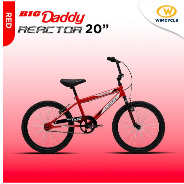 HOT SALE TURUN HARGA.....Sepeda BMX Reactor Big Daddy 20" by Wimcycle 20 inch Merah