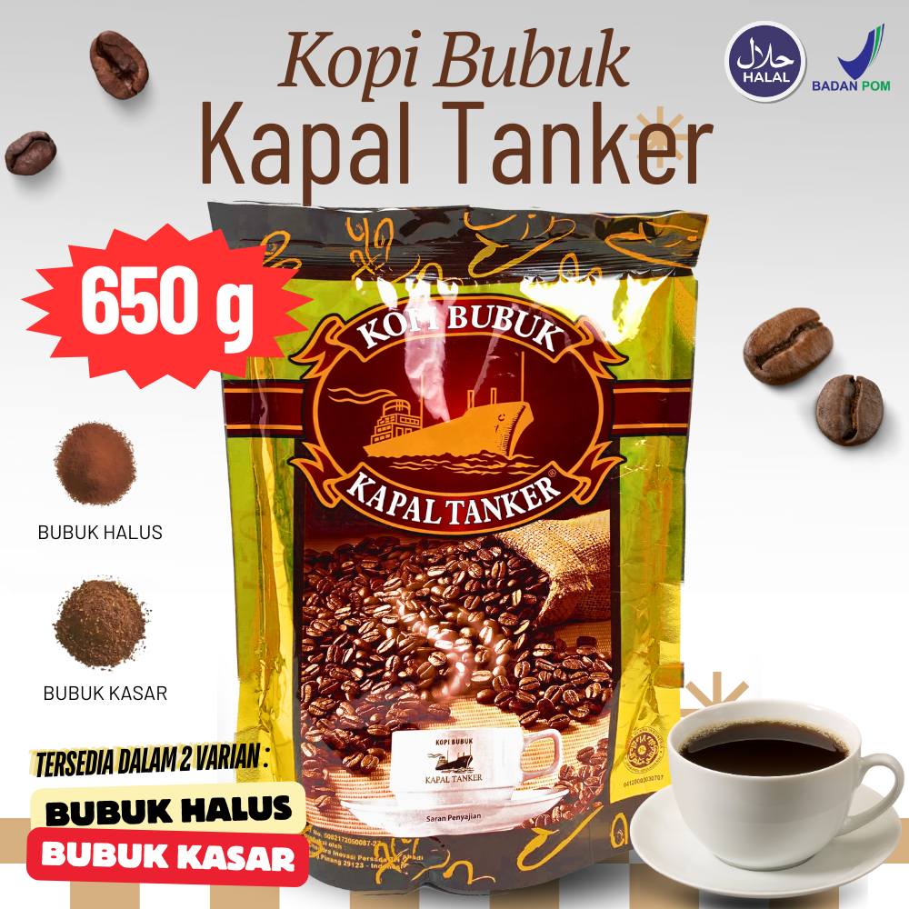

Kopi Bubuk Kapal Tanker New 650 Gr