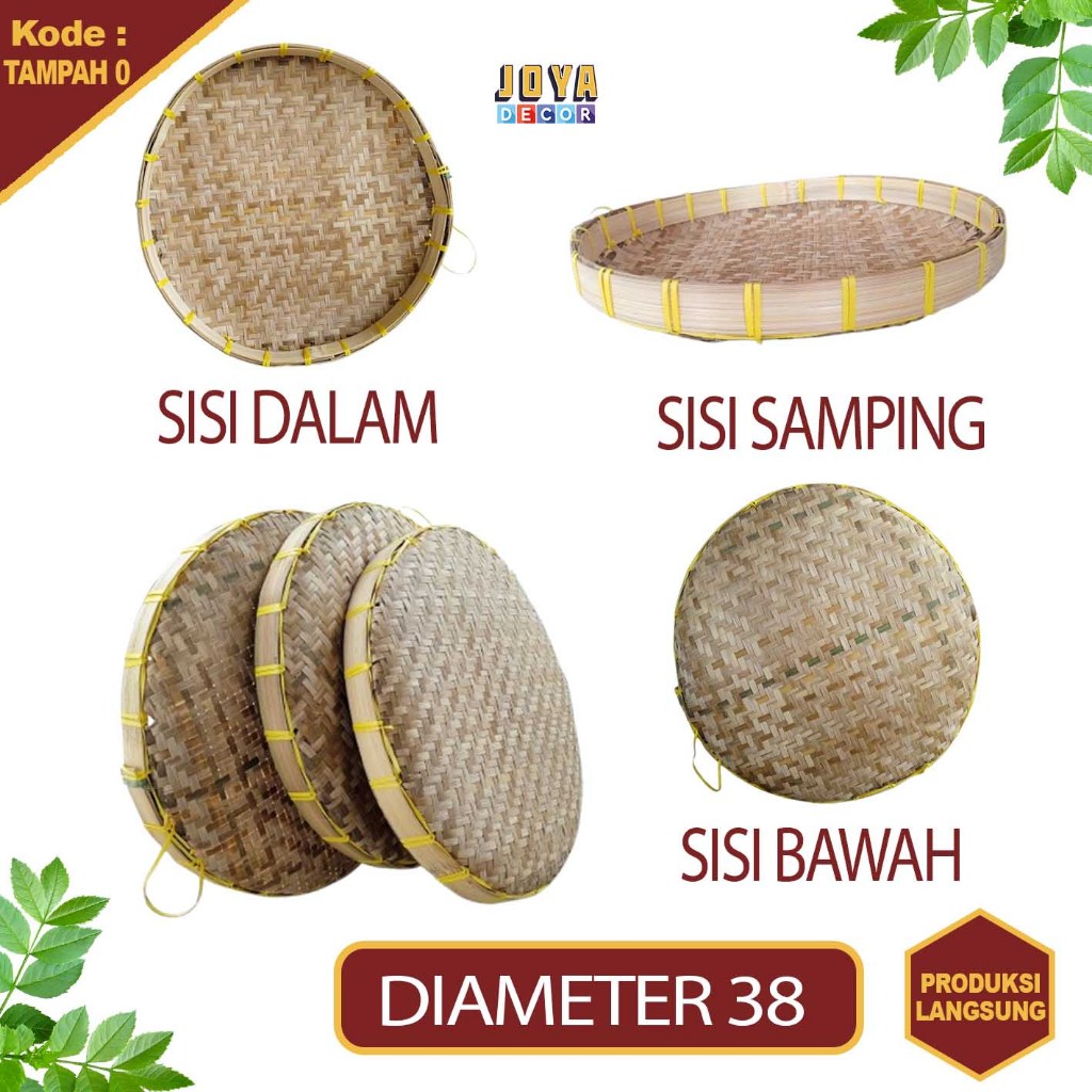 NAMPAN BAMBU , TAMPAH BAMBU ANYAMAN KECIL , TAMPAH TUMPENG T0