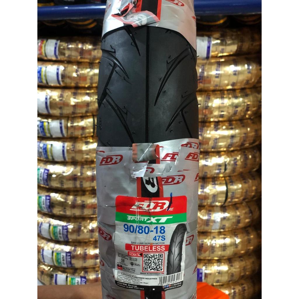 [READY COD] BAN FDR 90/80-18 SPORT XT Tubeless Ban Motor Ninja R, RX KING, CRF 250, SCORPIO,  TIGER,