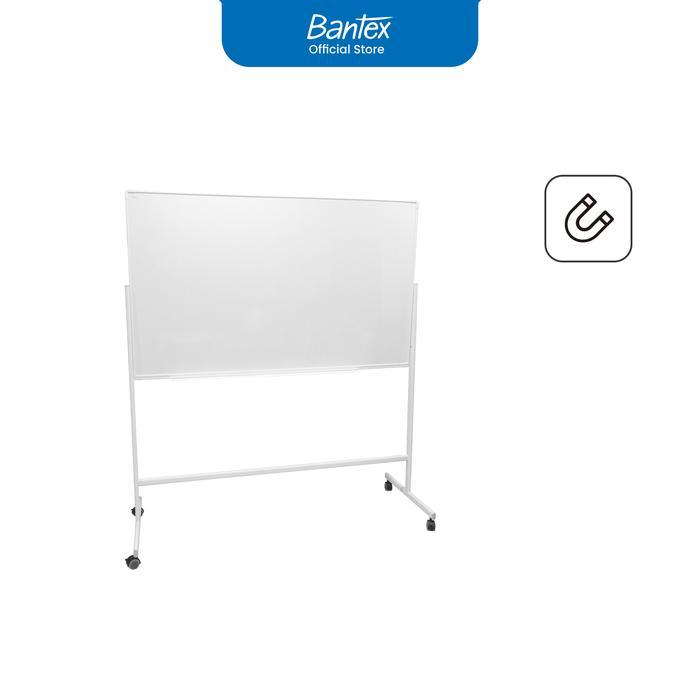 

Bantex Papan Tulis Putih Magnetik / Whiteboard Dengan Roda Ukuran Tinggi 90 cm BJ6633