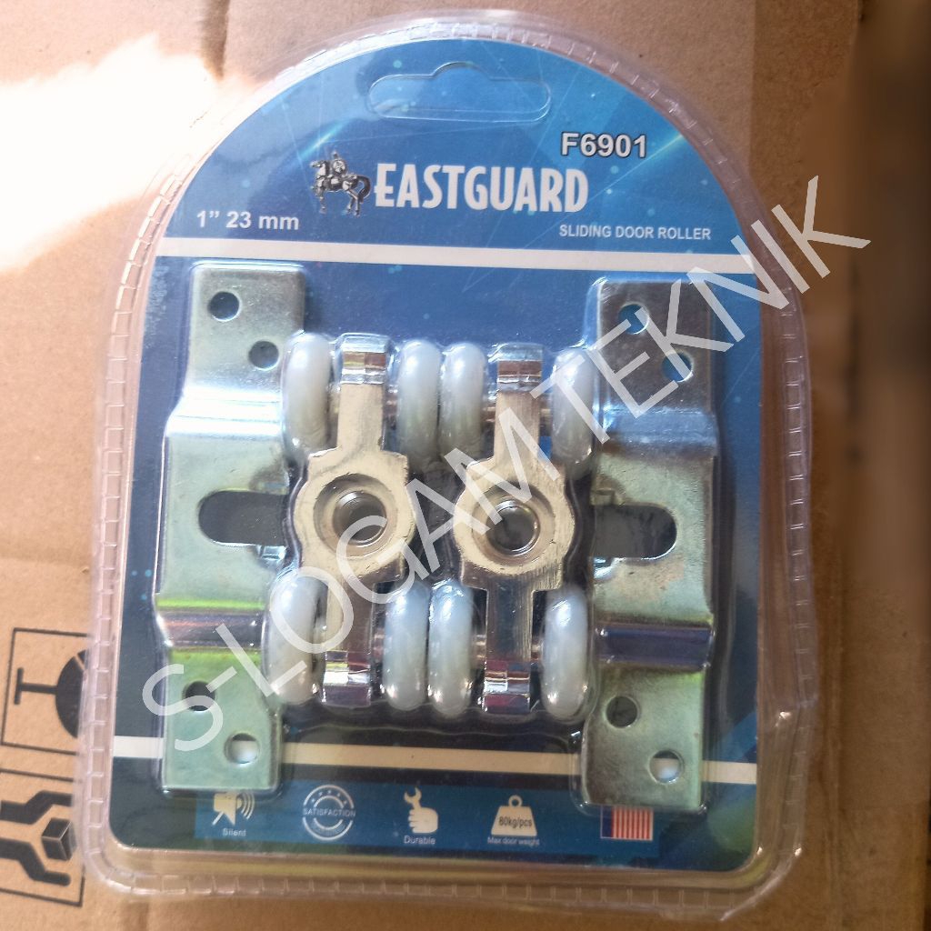 Roda SET Rolling Sliding Door Pintu Geser EASTGUARD Komplit