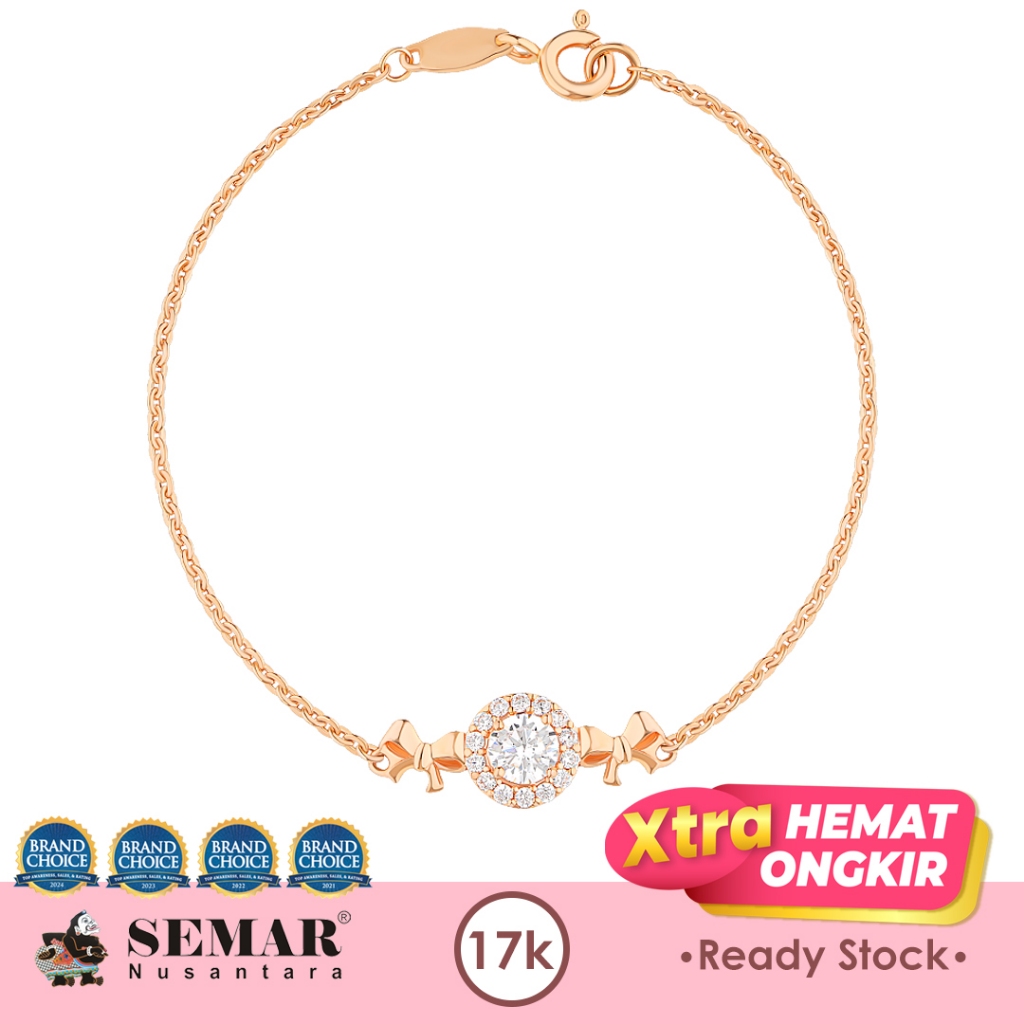 Gelang Emas Jollina Coquette Gold 17K Semar Nusantara