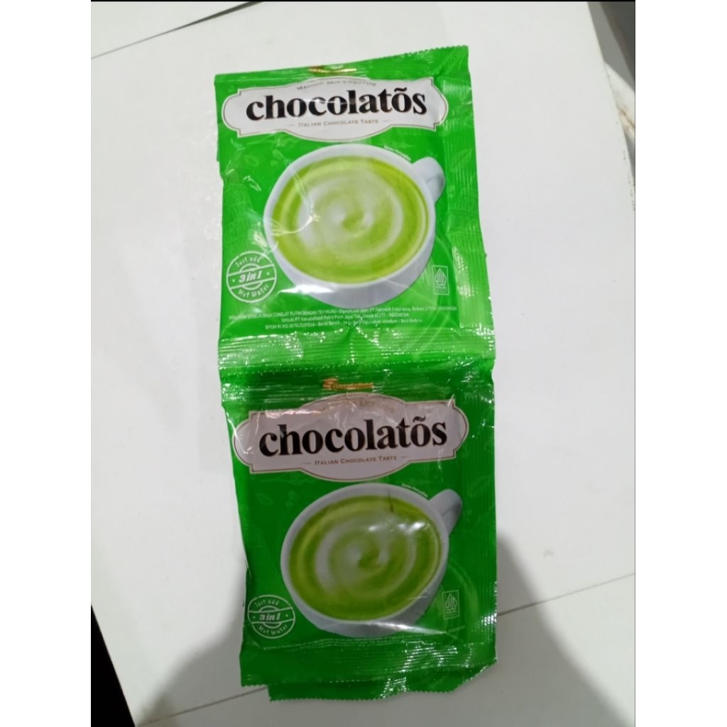

Chocolatos 1 renceng isi 10 pcs ( coklat+ matcha)