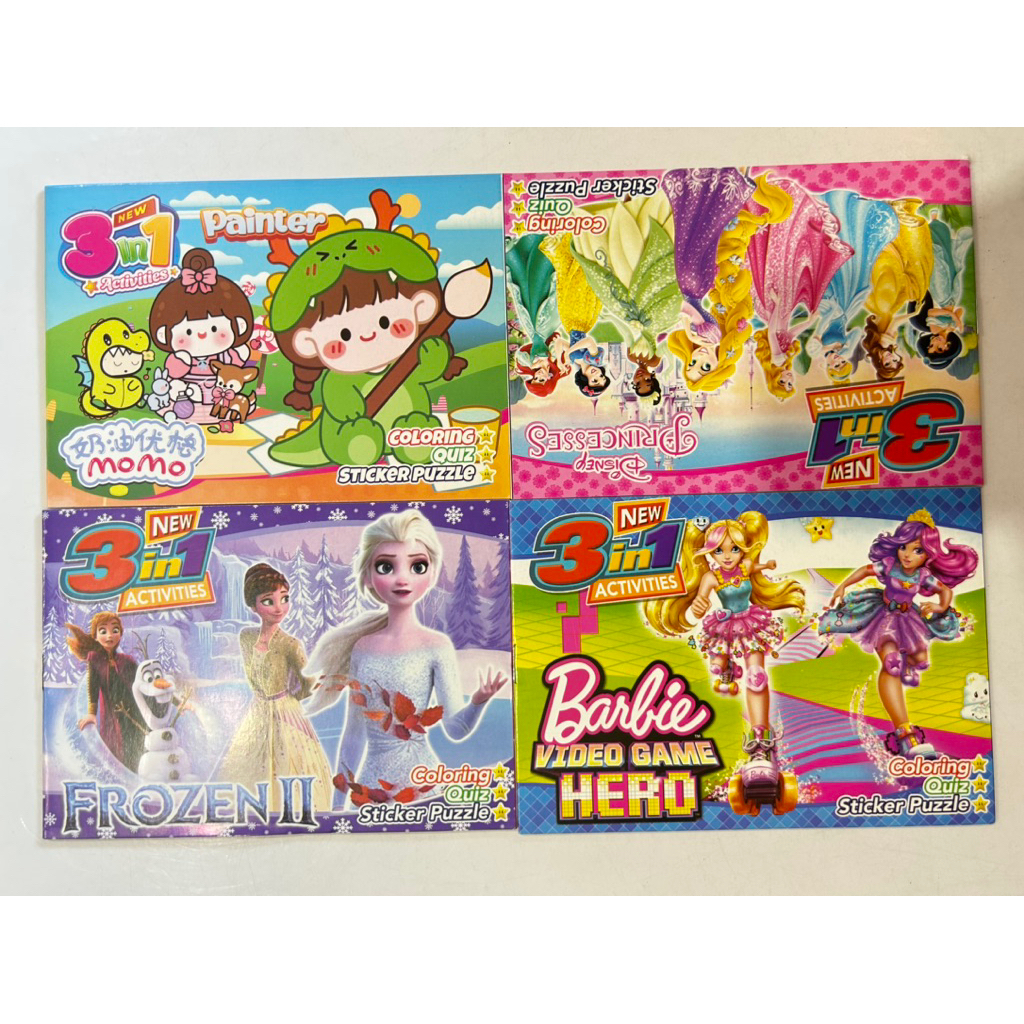 

10pcs Mainan stiker anak 3in1 random