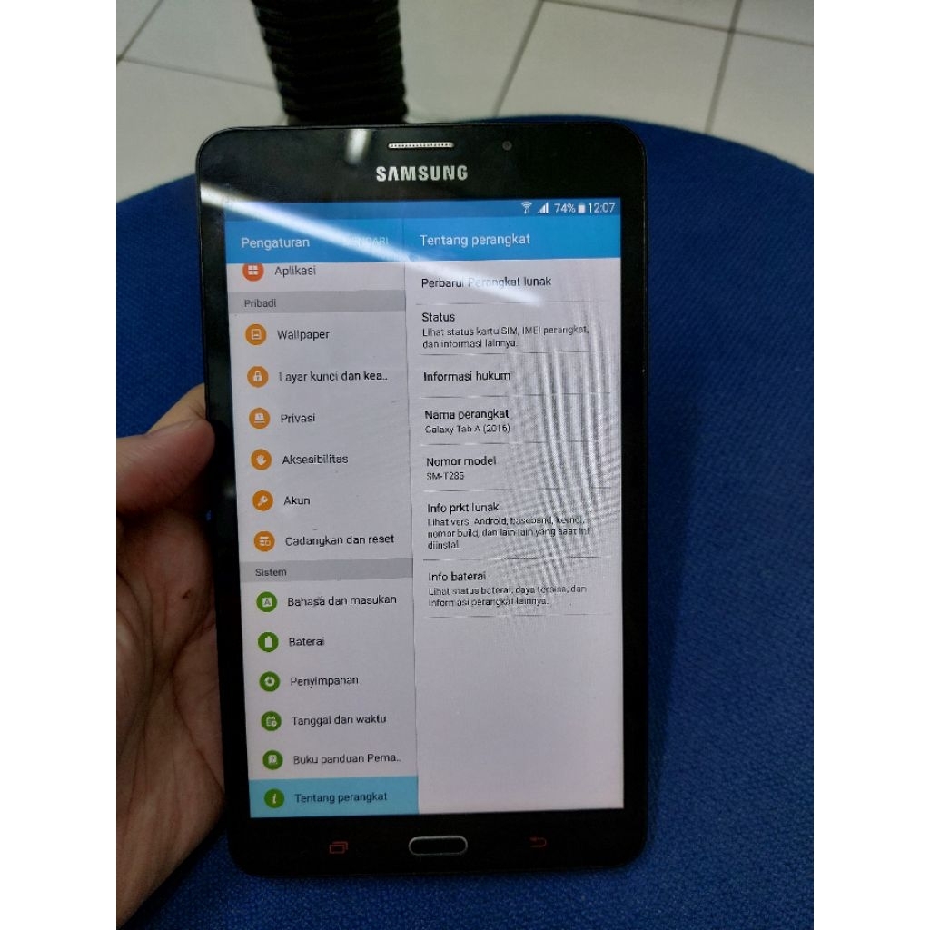 samsung tab A 2016 T285 second