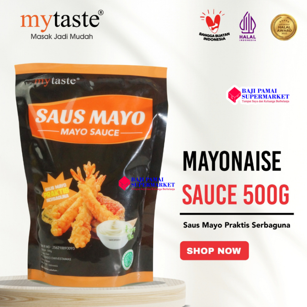 

My Taste Saus Mayo 500 gr cocok untuk salad dan makanan cepat saji