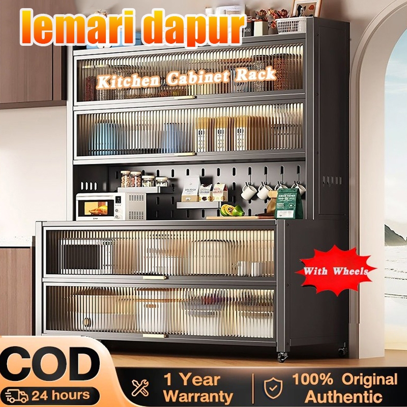 Lemari Dapur / Rak Dapur Lemari Dapur Dengan Pintu-Lemari Bufet Dapur / Rak Piring Oven Microwave / 