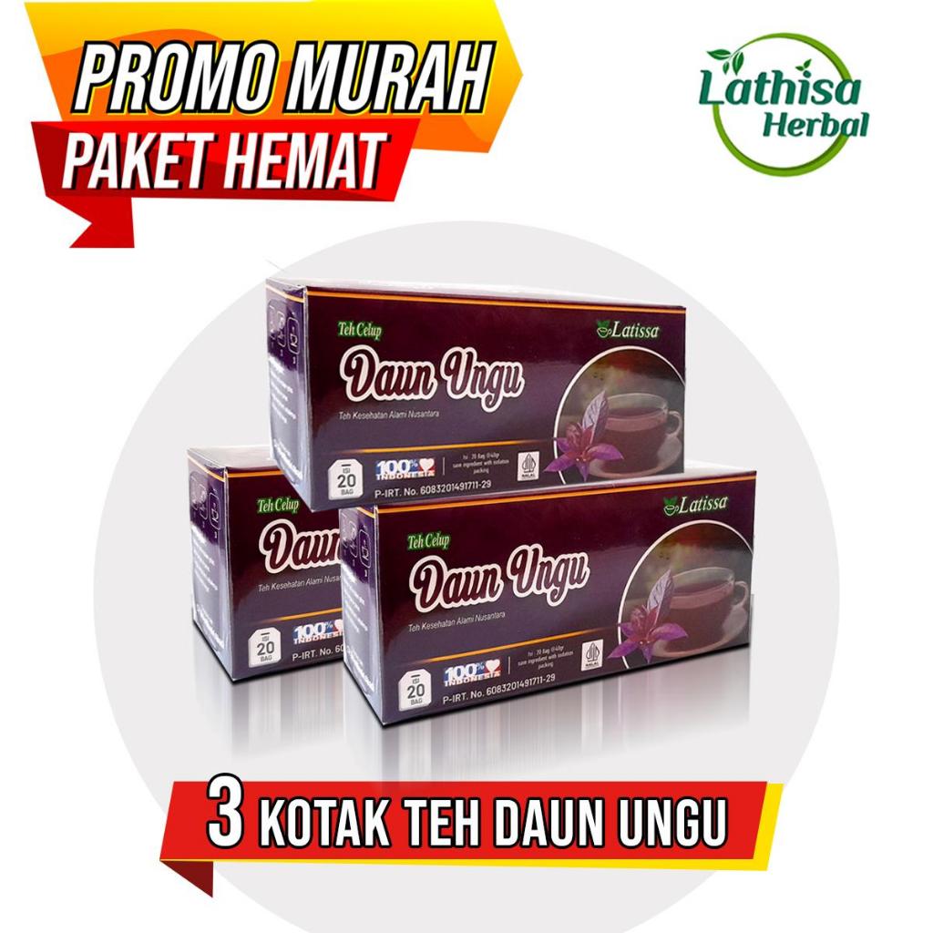 

PAKET MURAH 3 BOX TEH CELUP DAUN UNGU LATISSA