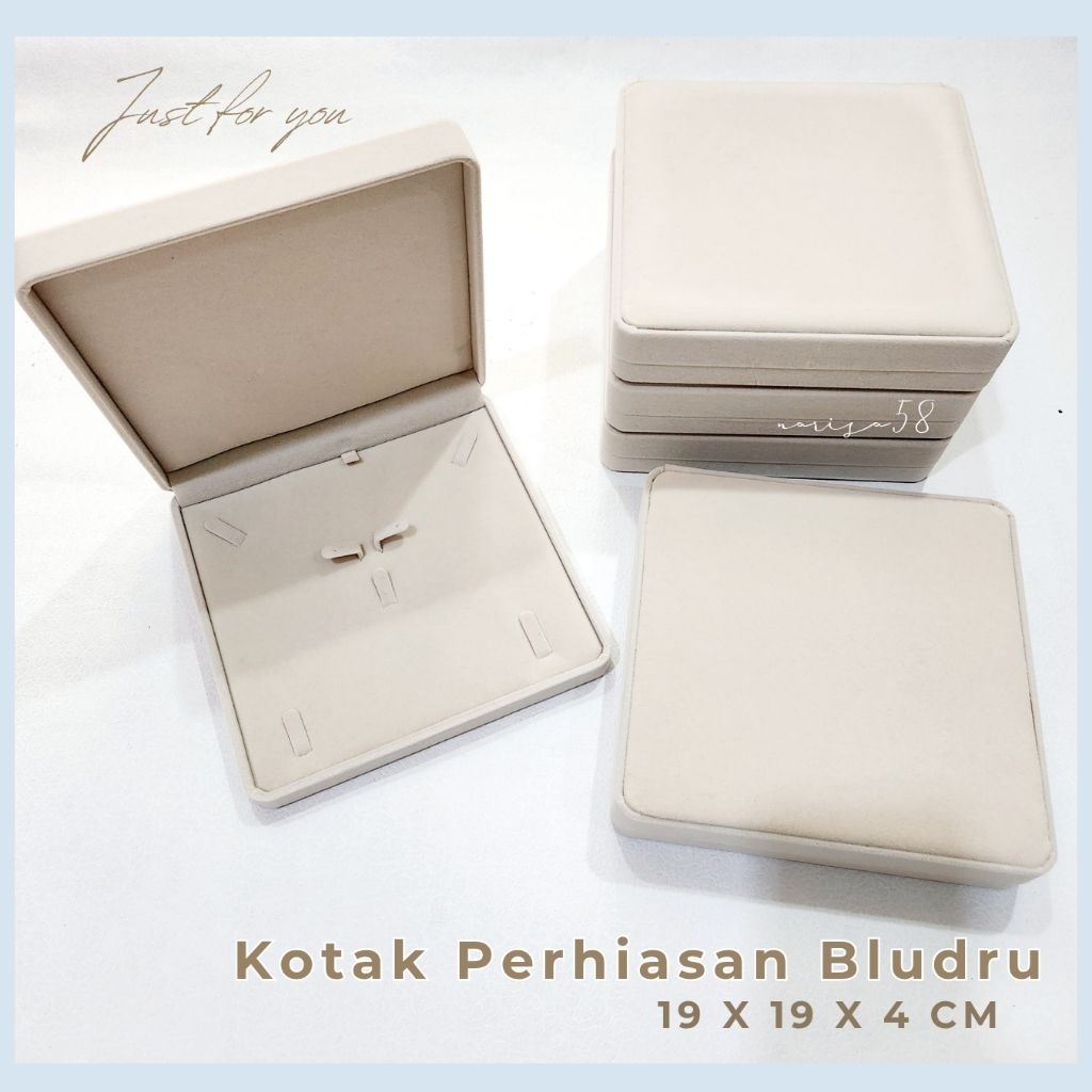 Kotak Box Perhiasan Set | Satin | Bludru | Kotak Perhiasan | Jewelry Box Mewah | Kotak Seserahan Per