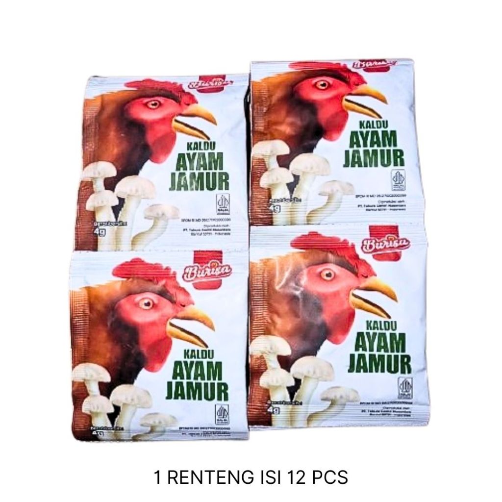 

Burisa Kaldu Ayam 4gr (Renteng isi 12pcs)