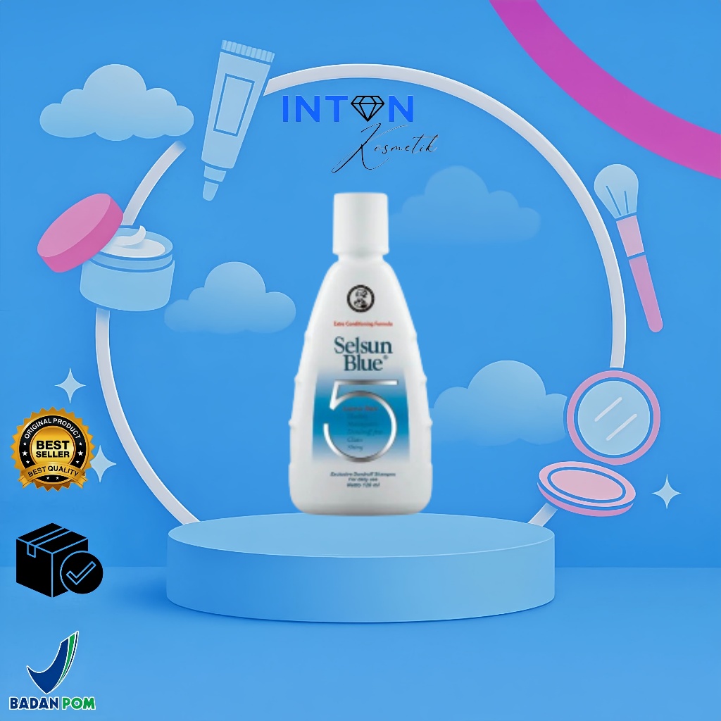 SELSUN BLUE 5 Shampoo 50ml & 120ml | Shampo Selsun Blue Five | Sampo Anti Ketombe