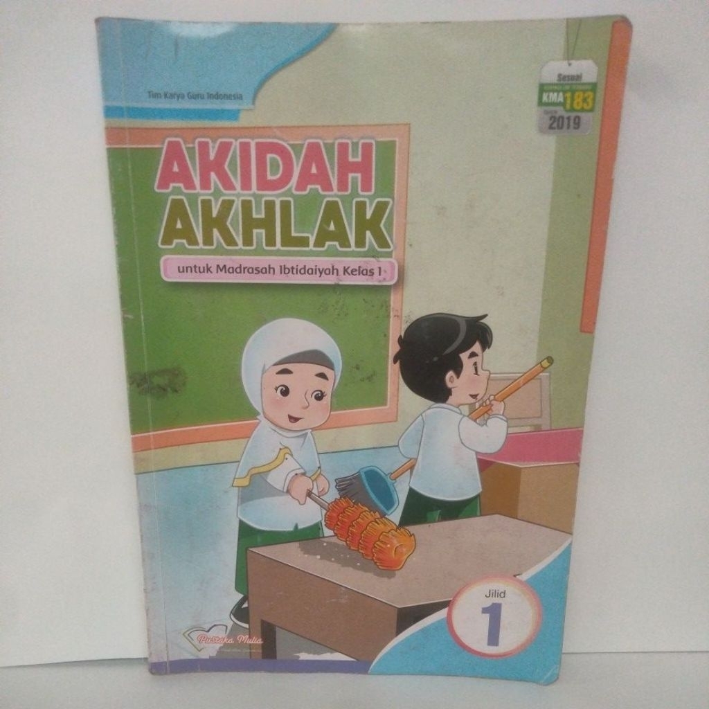 BUKU AKIDAH AKHLAK KELAS 1 SD/MI KMA 2019