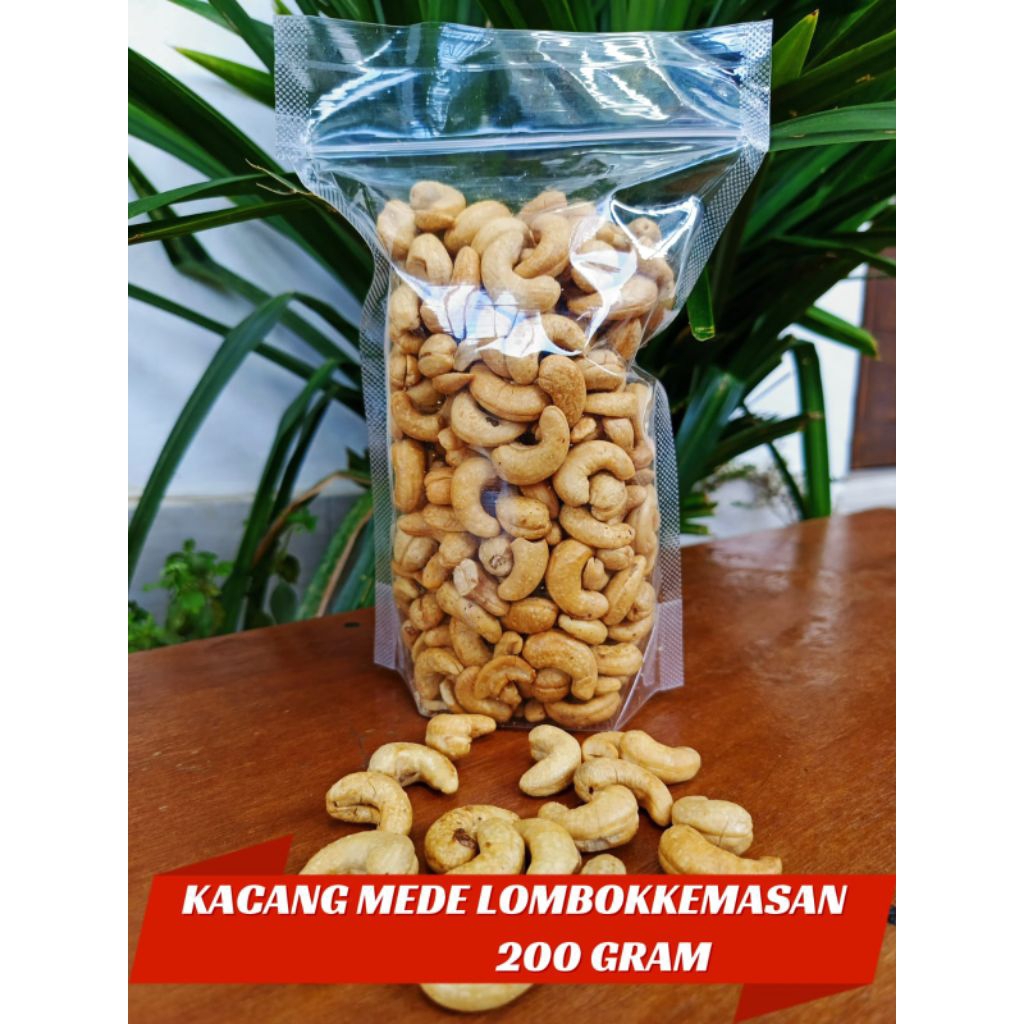 

Kacang mede untuh berkualitas kemasan 200 gram