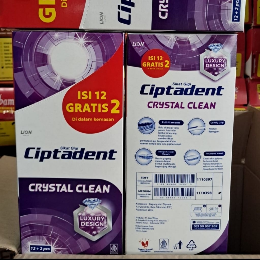 14 Pcs / 1 Box Sikat Gigi Ciptadent