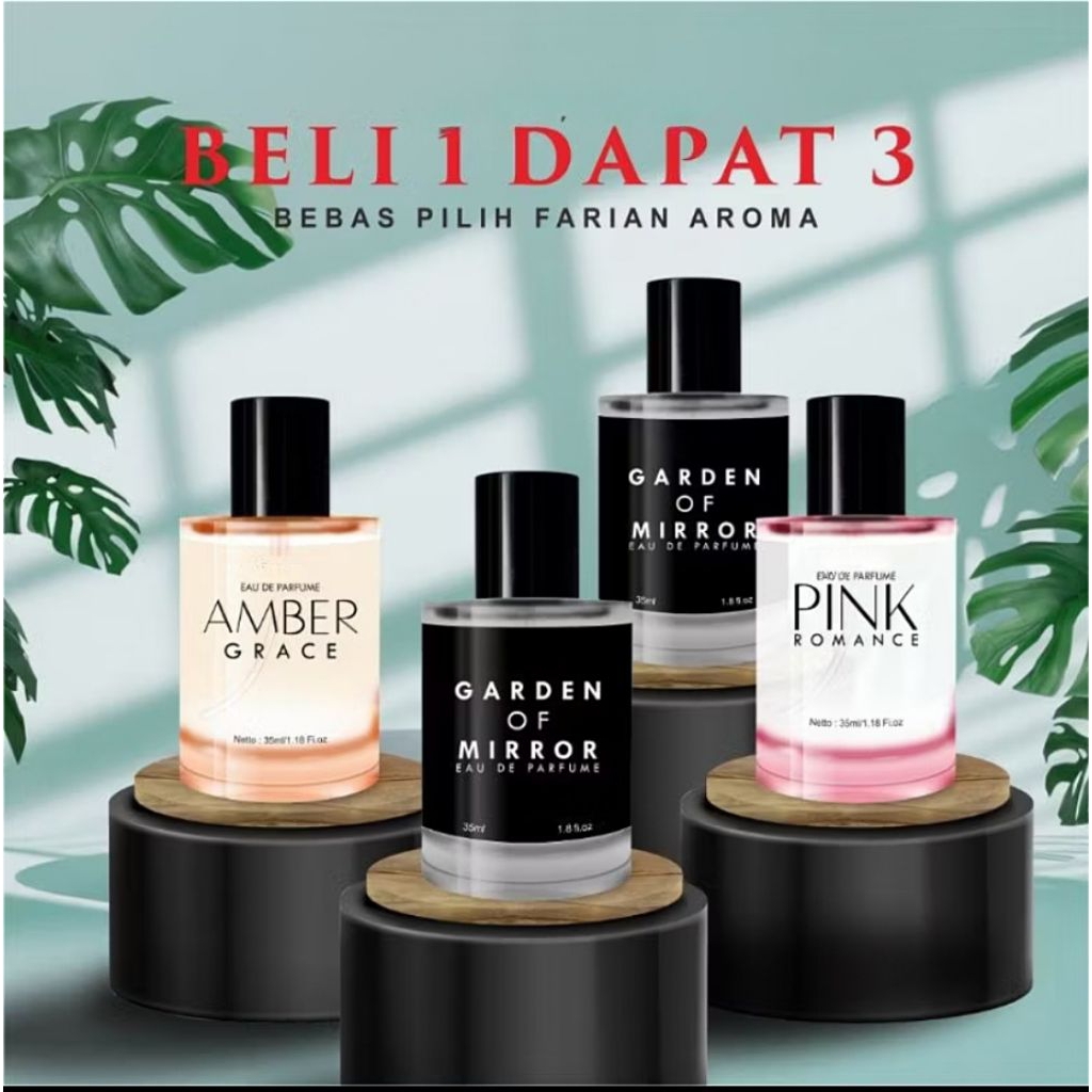 Beli 1 Dapat 3 | Miniso Parfume Pink Romance Eau De Parfume 30ml - Parfum Wanita Wangi Mewah Tahan L